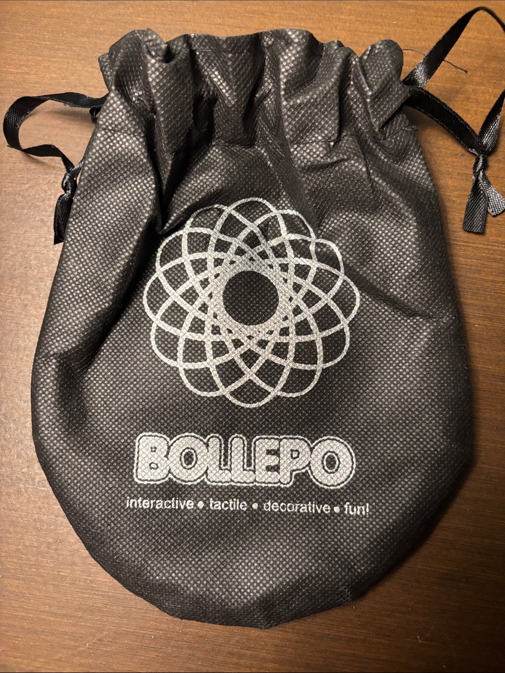 bolle Black Drawstring Toy Pouch - bolle